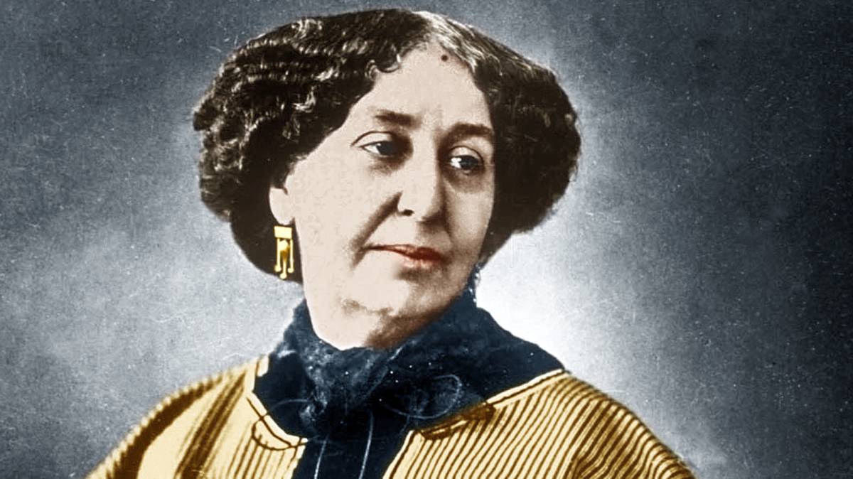 George Sand (Aurore Dupin), por Nadar.