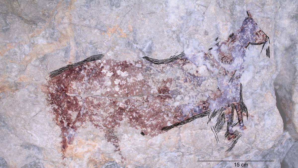 Representación de un cérvido.