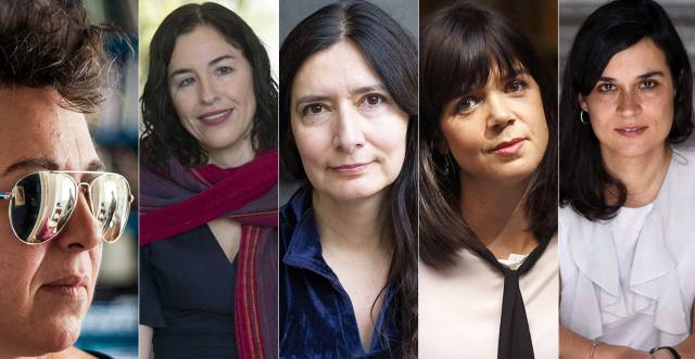 Gabriela Cabezón Cámara, Guadalupe Nettel, Isabel Mellado, Lara Moreno y Carolina Senín.
