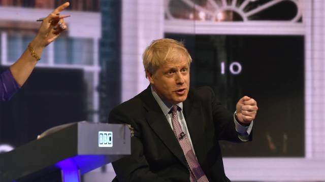 Johnson, en un debate televisado por la BBC.