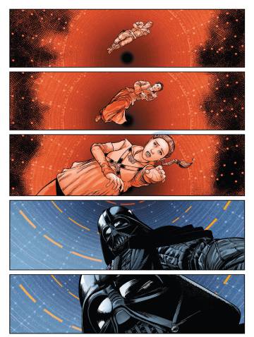 The best page of 'Star Wars: Darth Vader' melts Luke's fall into the abyss of 'The Empire Strikes Back' with Padme's.