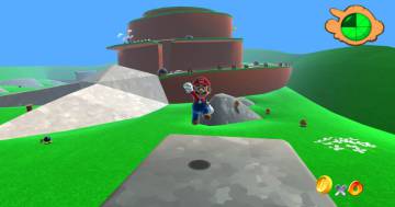 Image of 'Mario 64', one of the games used by Redolar in his studies.