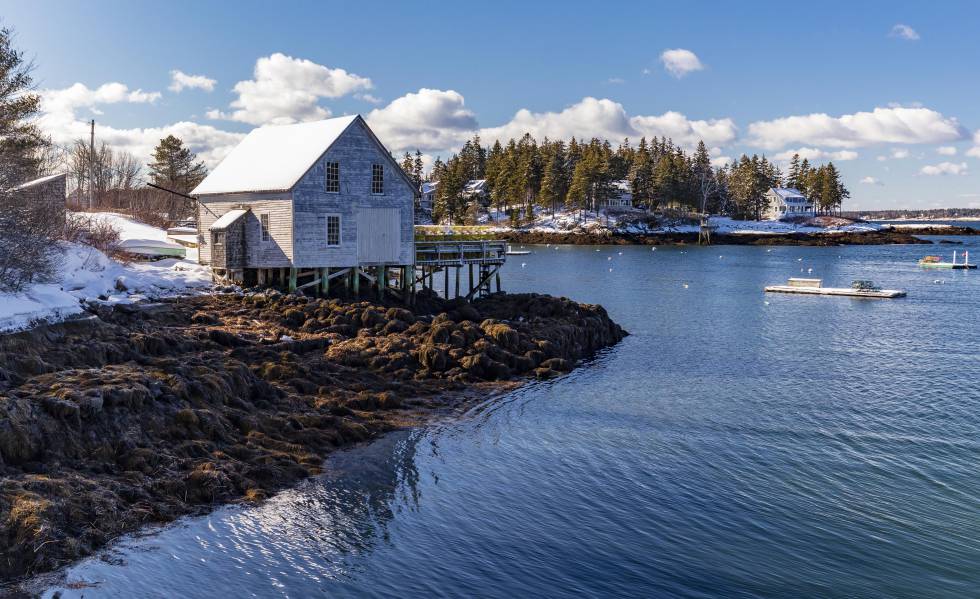 Paisaje costero en la localidad de Boothbay Harbor (Maine).