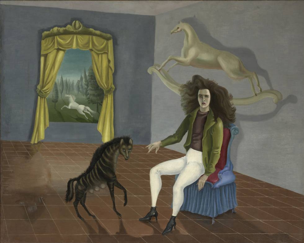 'Autorretratro en el albergue del Caballo de Alba' (1937-38), de Leonora Carrington.