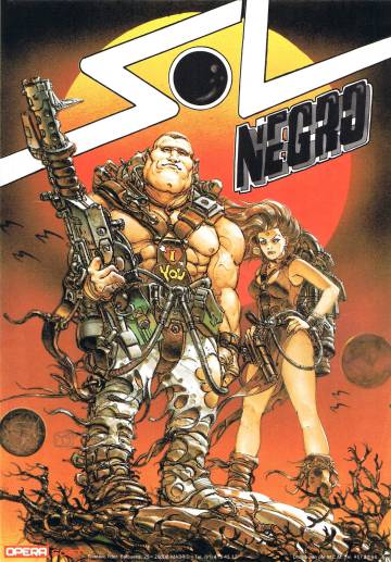 Cover of Sol Negro, videogame of Opera Soft.