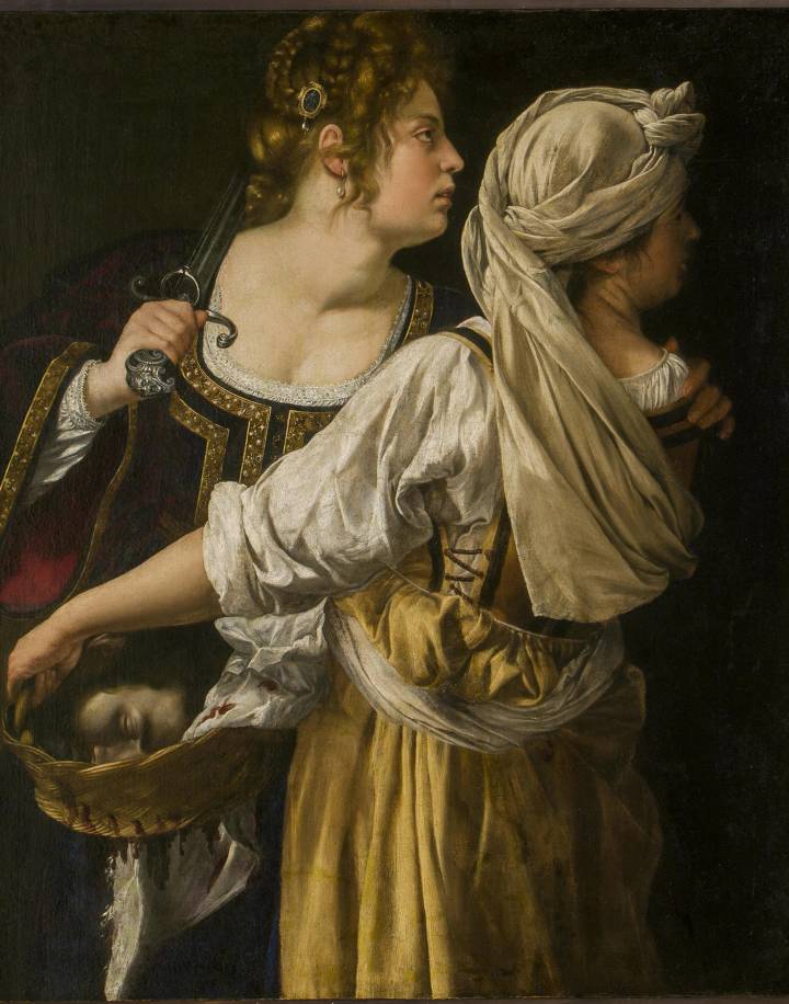 'Judith y su doncella' (1618-1619), óleo conservado en el palacio Pitti de Florencia.