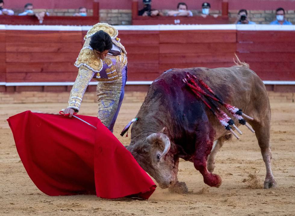 Miguel Ángel Perera, at the recent Colombinas Fair in Huelva.
