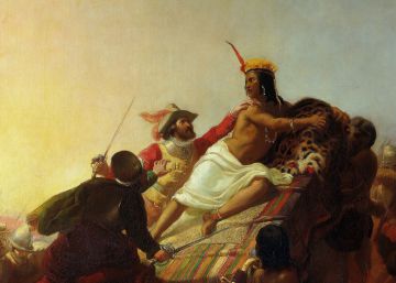 Cuando Atahualpa se coronó rey de España