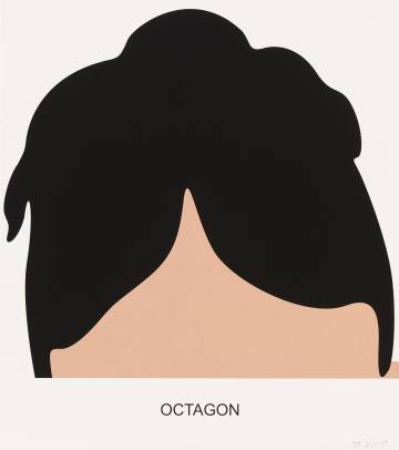 Work of John Baldessari from the series Madame Cézanne's Hairdos (2016).