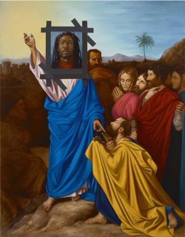 'Jesus Noir' (2020), óleo sobre lienzo de Titus Kaphar.