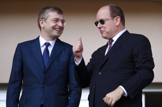 Rybolovlev, junto al pr&iacute;ncipe Alberto de M&oacute;naco.