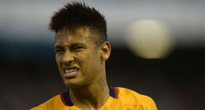 Neymar during a match against Celta.