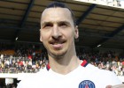 Ibrahimovic, tras ganar la liga.
