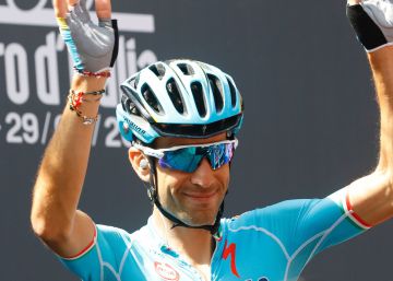Vincenzo Nibali, ganador de la etapa.