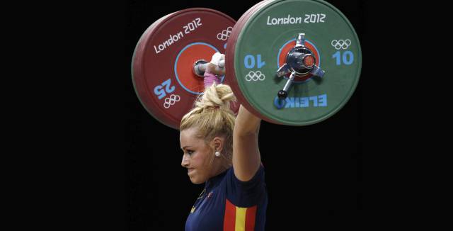 Lidia Valent&iacute;n durante los Juegos de Londres 2012. 
