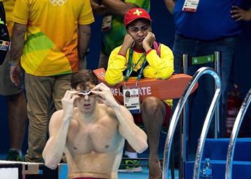 Roberta, en la foto que se hizo viral. 