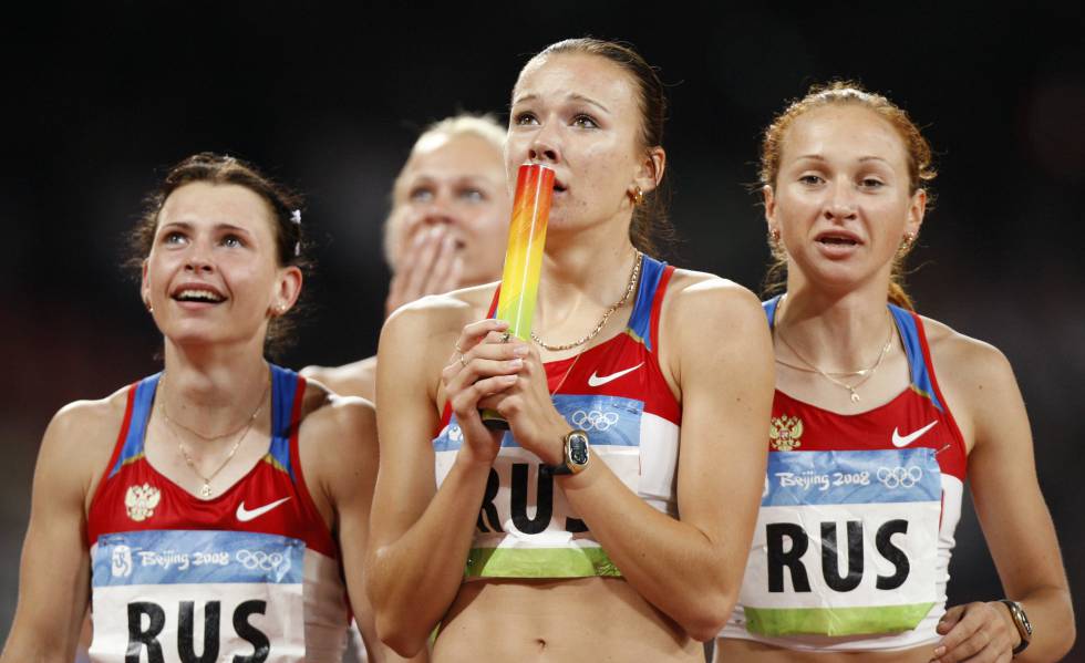 El COI retira a las atletas rusas del relevo 4x100m el oro en Pekín 2008