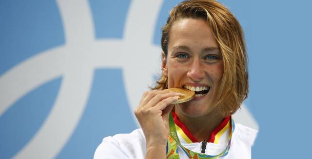 Swimmer Mireia Belmonte.