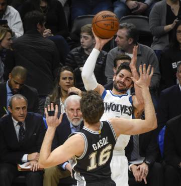 Ricky Rubio y Pau Gasol.