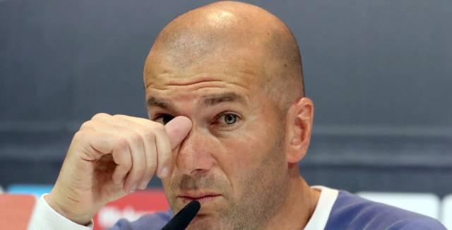 Zidane, en la rueda de prensa de este viernes. 