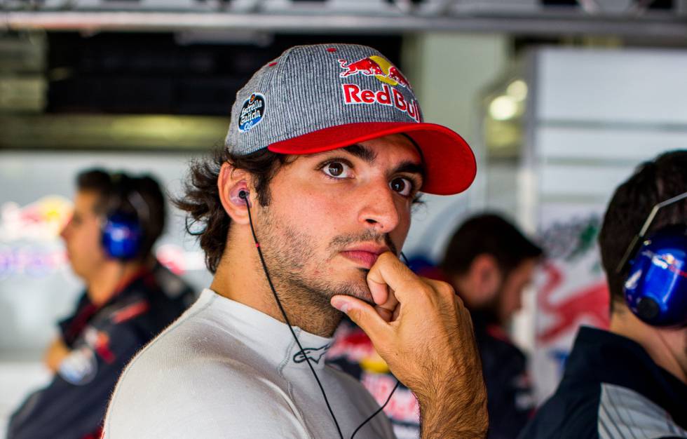 Carlos Sainz, durante la clasificación del GP de Japón.
