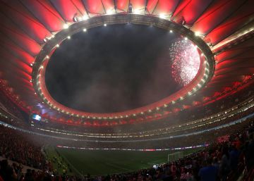 El Wanda Metropolitano, el d&iacute;a del partido inaugural.