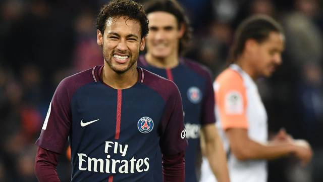 Neymar, durante un partido de este año.