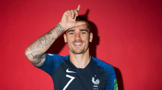 Griezmann, con Francia.