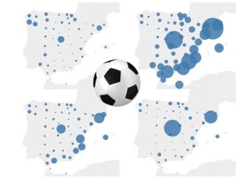 Las 31 hinchadas de España que no van con La Roja