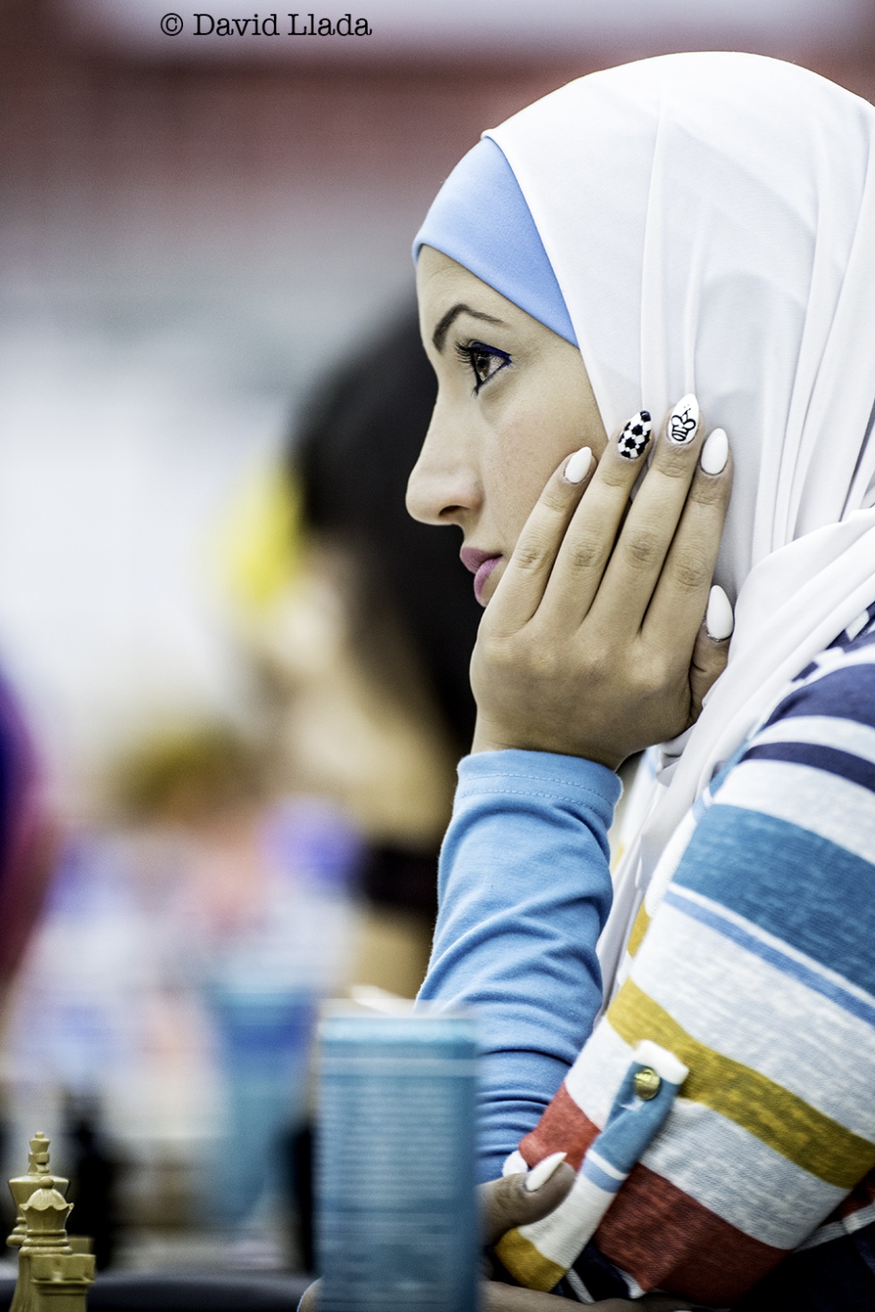La jordana Ashaeby Razan, durante la Olimpiada de Ajedrez de Bakú (Azerbaiyán), en 2016.