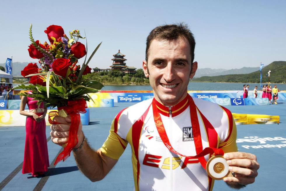 Javier Otxoa en los Juegos ParalÃ­mpicos de PekÃ­n 2008.