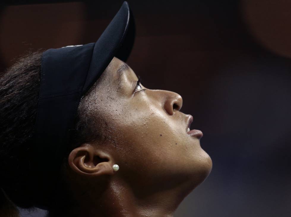 Osaka, durante la final contra Williams, el pasado sÃ¡bado en Nueva York.