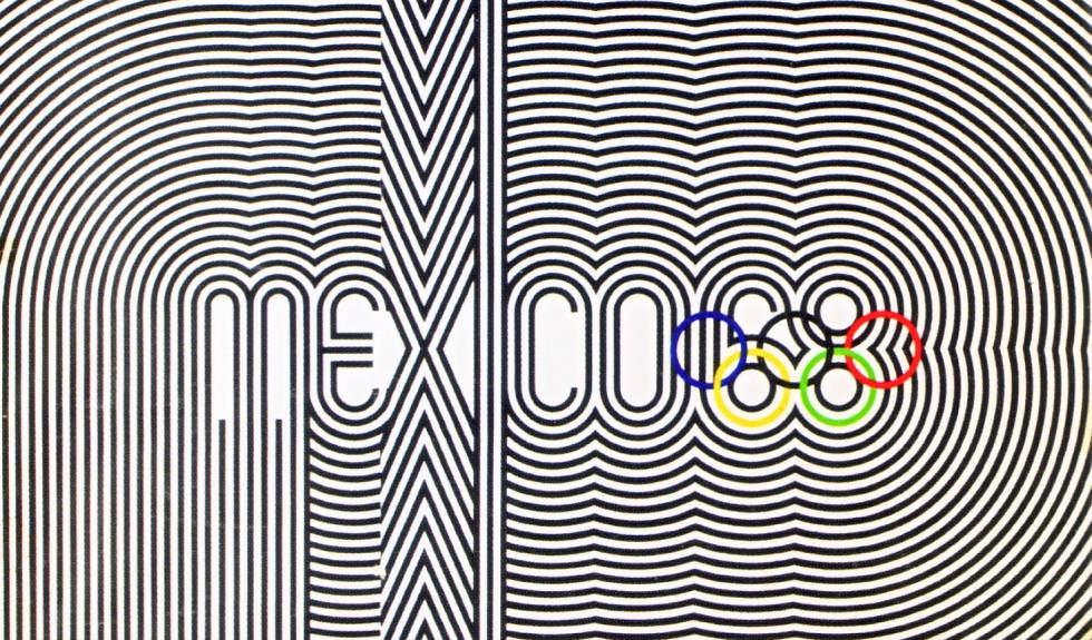 Uno de los desarrollos del logotipo de los Juegos de MÃ©xico.