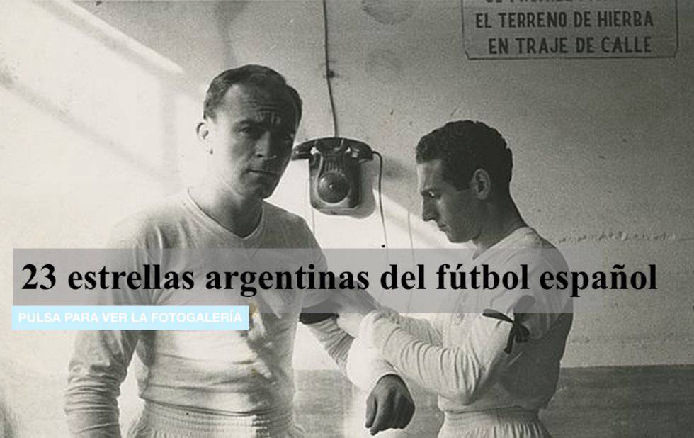 Gento ata el brazalete negro al delantero argentino Alfredo di Stéfano.