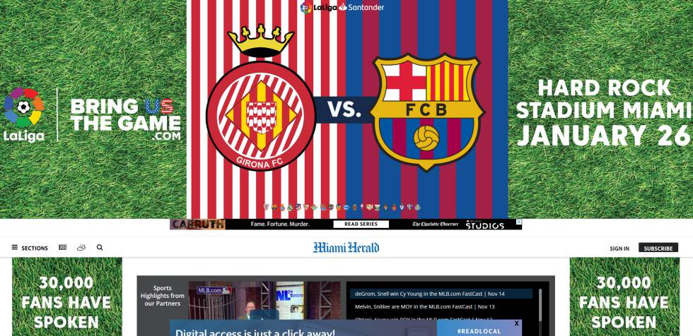 Laliga Promociona El Girona Barca En Miami A Pesar De La Prohibicion De La Fifa Deportes El Pais