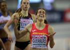 Ana Peleteiro, campeona de Europa en pista cubierta de triple salto