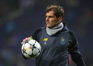 Casillas, en un partido con el Oporto el pasado 14 de Febrero en el estadio do Dragao.