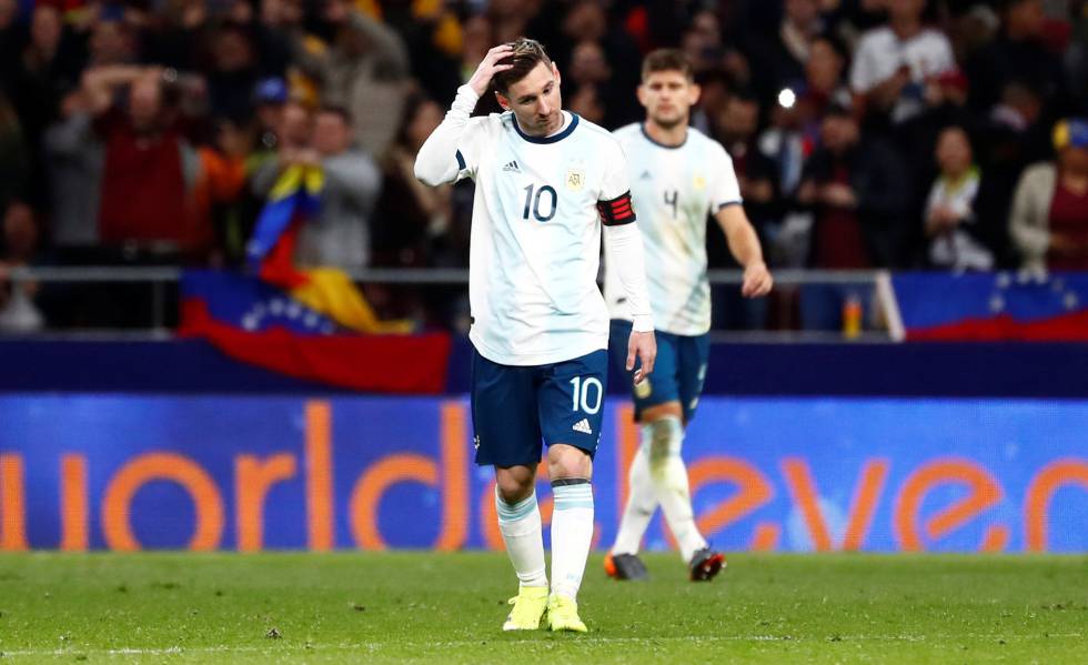 Messi, tras la derrota ante Venezuela.