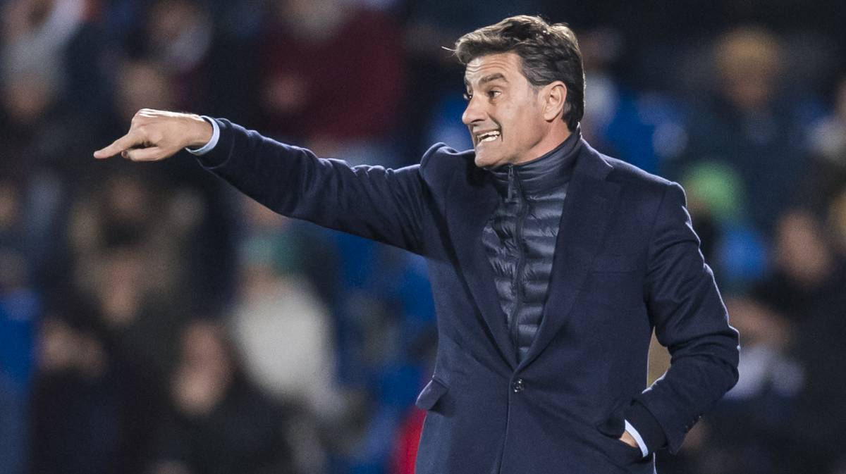 Míchel en un partido con el Málaga en 2018.