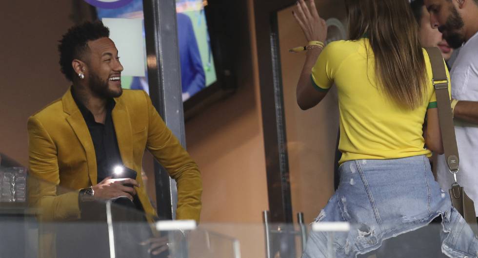 Neymar en Belo Horizonte durante la Copa América.