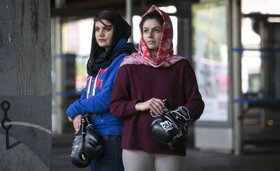 Sadaf Rahimi (izquierda) y Shabnam, el pasado domingo, en Madrid.