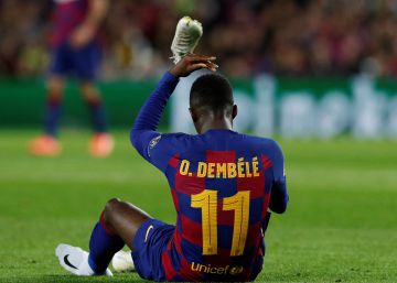 Dembélé será baja hasta febrero a causa de una lesión muscular