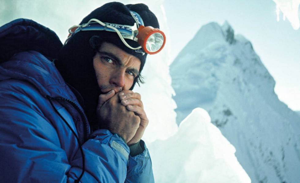 Alex MacIntyre en la Cordillera Blanca, Perú.