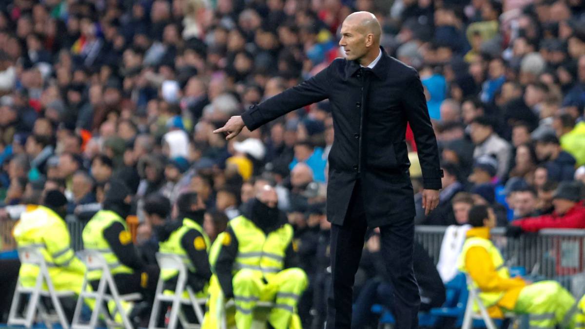 Zidane, en el Real Madrid-Sevilla.
