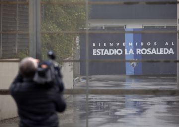 El estadio de La Rosaleda, este miércoles.