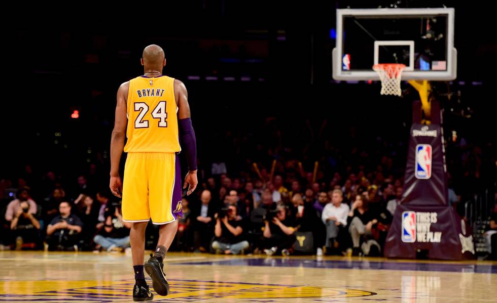 Kobe Bryant, el día de su retirada en 2016