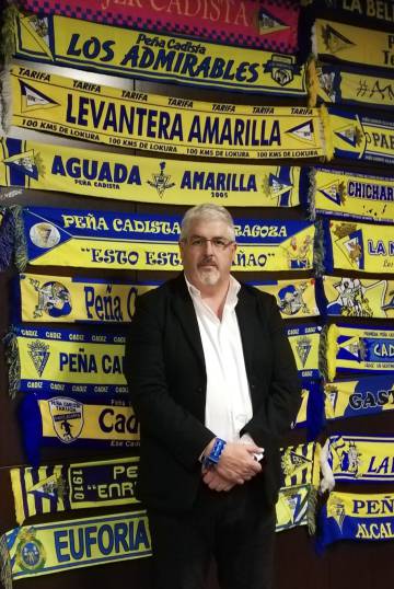 Juan Antonio García, presidente de la federación de clubes del Cádiz CF.