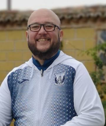 Javi Herrera, portavoz de la federación de peñas CD Leganés.