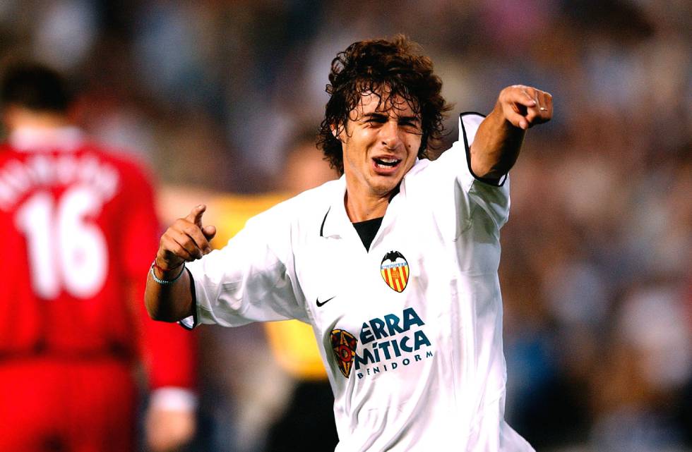 El 'Payaso' Aimar durante su etapa en el Valencia CF.