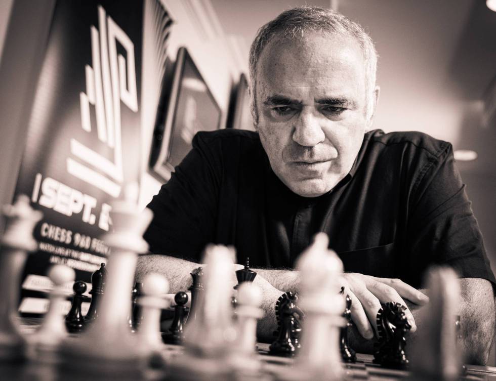 Gari Kaspárov, durante un torneo de ajedrez 960 en San Luis (EEUU) en 2020
